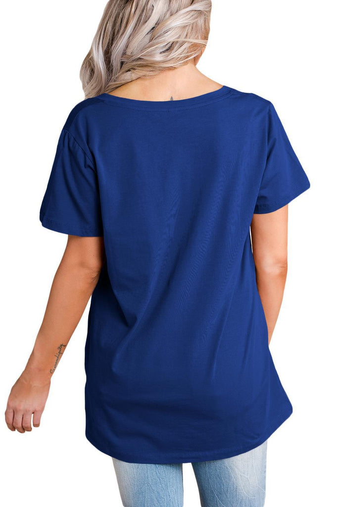 Jepriv Fashion -Solid Oversized Scoop Neck T-Shirt