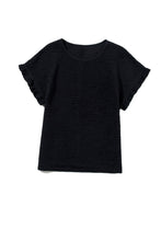 Load image into Gallery viewer, Light Pink Solid Textured Frill Cuffs Short Sleeve Blouse
