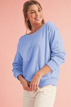 Load image into Gallery viewer, Black Bowknot Plain Round Neck Sweatshirt
