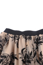 Load image into Gallery viewer, Apricot Floral Leaves Embroidered High Waist Maxi Skirt
