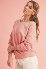 Load image into Gallery viewer, Black Bowknot Plain Round Neck Sweatshirt
