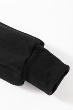 Load image into Gallery viewer, Black Bowknot Plain Round Neck Sweatshirt
