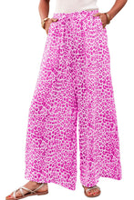 Load image into Gallery viewer, Beige Boho Leopard Print Wide Leg Pants
