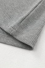 Load image into Gallery viewer, Black Basic Crew Neck Dressy Striped Mesh Long Sleeve Top

