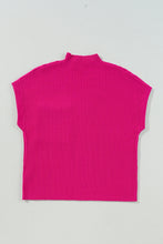 Load image into Gallery viewer, Oatmeal Patch Pocket Ribbed Knit Short Sleeve Sweater
