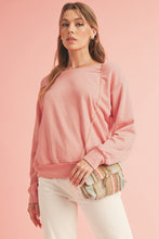 Load image into Gallery viewer, Black Bowknot Plain Round Neck Sweatshirt

