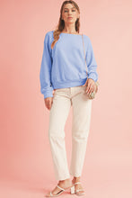 Load image into Gallery viewer, Black Bowknot Plain Round Neck Sweatshirt
