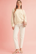Load image into Gallery viewer, Black Bowknot Plain Round Neck Sweatshirt
