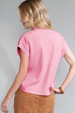 Load image into Gallery viewer, Oatmeal Patch Pocket Ribbed Knit Short Sleeve Sweater
