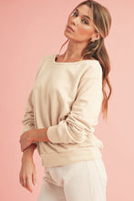 Load image into Gallery viewer, Black Bowknot Plain Round Neck Sweatshirt
