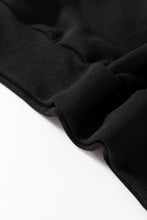 Load image into Gallery viewer, Black Bowknot Plain Round Neck Sweatshirt
