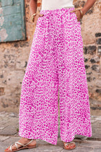 Load image into Gallery viewer, Beige Boho Leopard Print Wide Leg Pants
