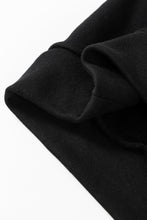 Load image into Gallery viewer, Black Bowknot Plain Round Neck Sweatshirt
