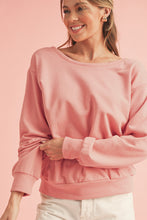 Load image into Gallery viewer, Black Bowknot Plain Round Neck Sweatshirt
