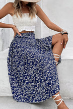 Load image into Gallery viewer, Perfee Ditsy Floral Slit High Waist Skirt
