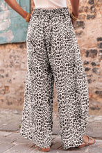 Load image into Gallery viewer, Beige Boho Leopard Print Wide Leg Pants
