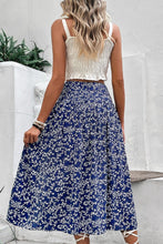 Load image into Gallery viewer, Perfee Ditsy Floral Slit High Waist Skirt
