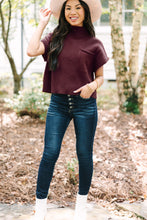 Load image into Gallery viewer, Oatmeal Patch Pocket Ribbed Knit Short Sleeve Sweater
