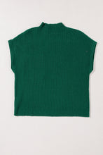 Load image into Gallery viewer, Oatmeal Patch Pocket Ribbed Knit Short Sleeve Sweater

