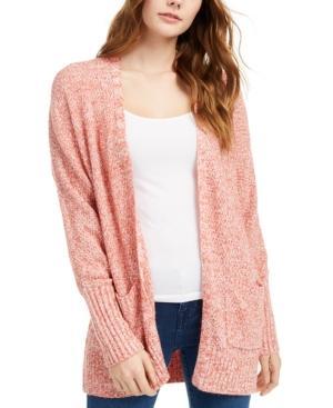 Pink Rose - Solid Open Front Cardigan