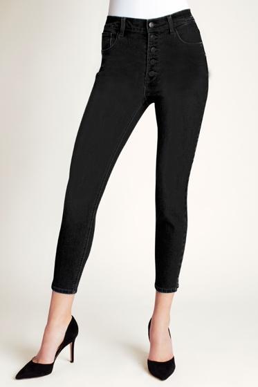 Kensie - Solid High Rise Skinny Jeans