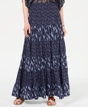 Style & Co - Mixed Print Tiered Maxi Skirt