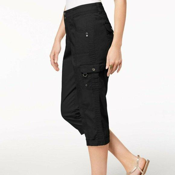 Style & Co - Solid Cropped Cargo Pants