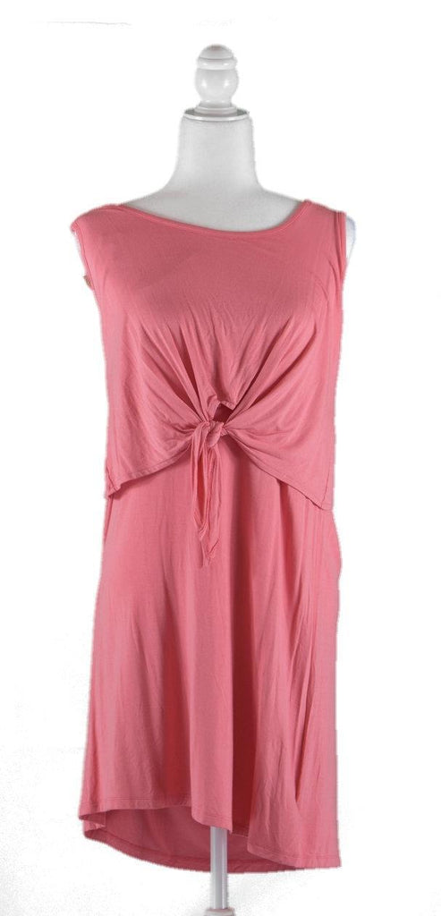Style & Co - Solid Tie Front Sleeveless Mini Dress