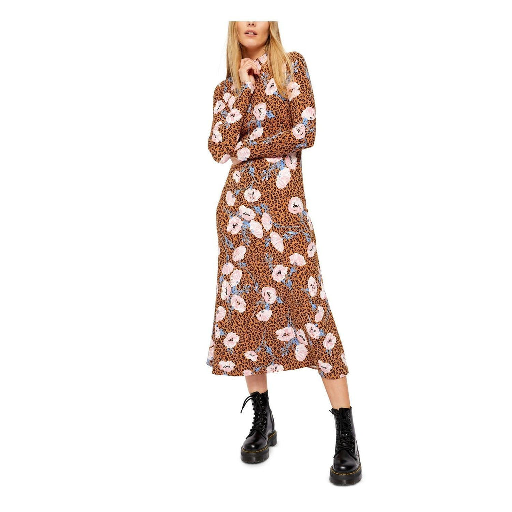 Free People - Floral & Leopard Print Maxi Dress