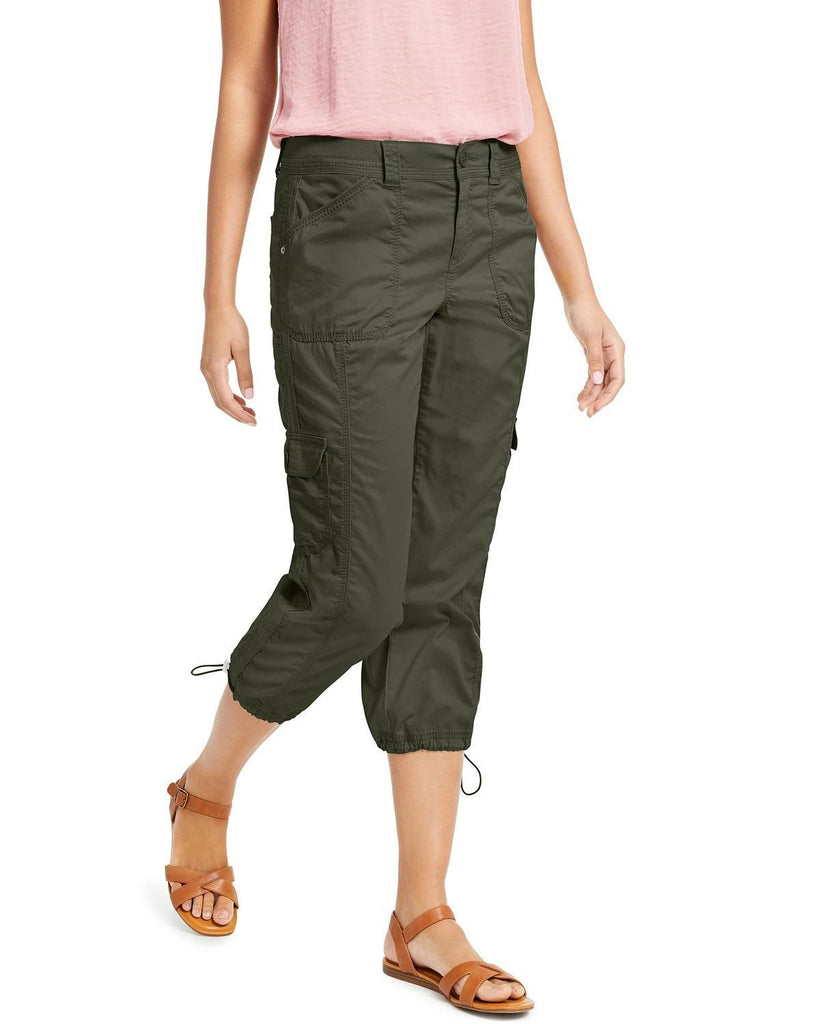 Style & Co - Solid Tie Detail Cargo Capris