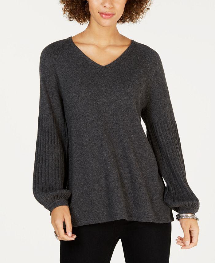 Style & Co - Solid V-Neck Sweater