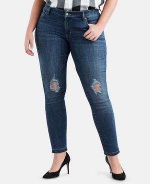 Levi's 711 - Distressed Slim Fit Jeans