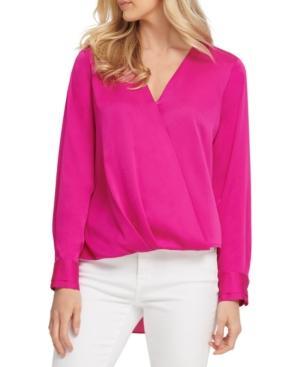 DKNY - Solid Surplice Blouse