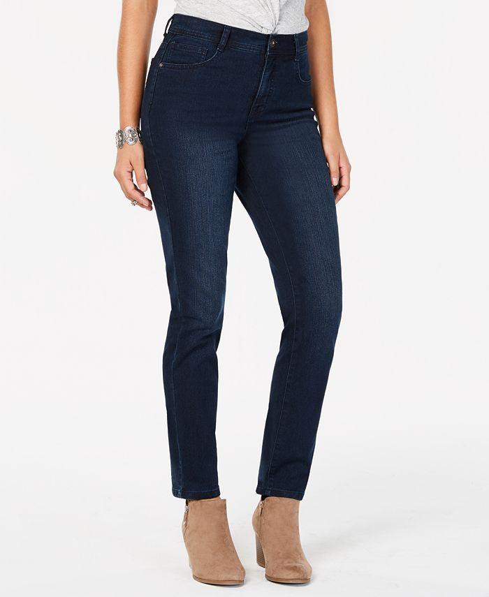 Style & Co - Solid Curvy Fit Skinny Jeans