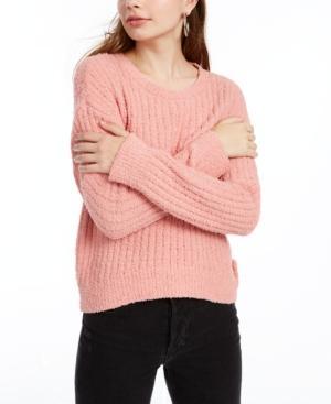 Crave Fame - Solid Ribbed Knit Cropped Scoop Neck Sweater