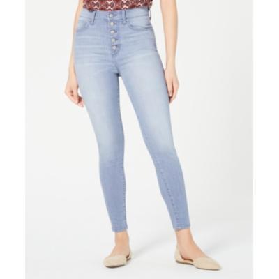 Celebrity Pink - Solid Button Fly High Rise Skinny Jeans