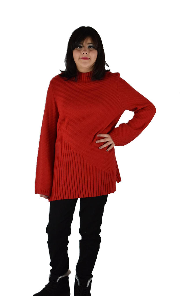 Charter Club - Solid Mixed Stitch Mock Neck Sweater
